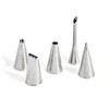 De Buyer-SET 5 VERSCHIEDENE TÜLLEN AUS EDELSTAHL-20,49 x 11,49 x