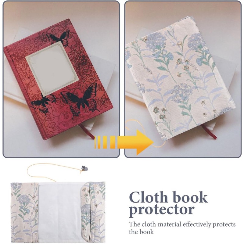 EXCEART Funda De Libro De Tela Protectora Reutilizable Para Cuadernos