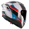 Bogotto Ezion Flip Up Helmet, Matte Black/White/Red/Blue, XS