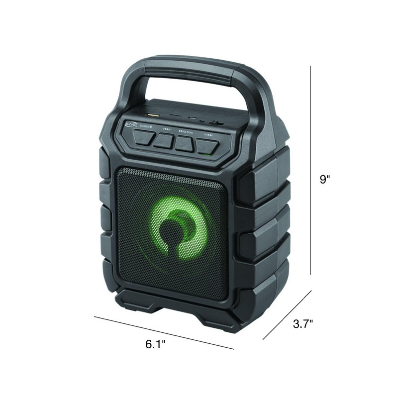 iLive Electronics ISB199B Wireless Tailgate Party Speaker, with LED Light