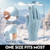 Bodvera 4 Pairs Womens Winter Gloves with Touchscreen Fingers Knit