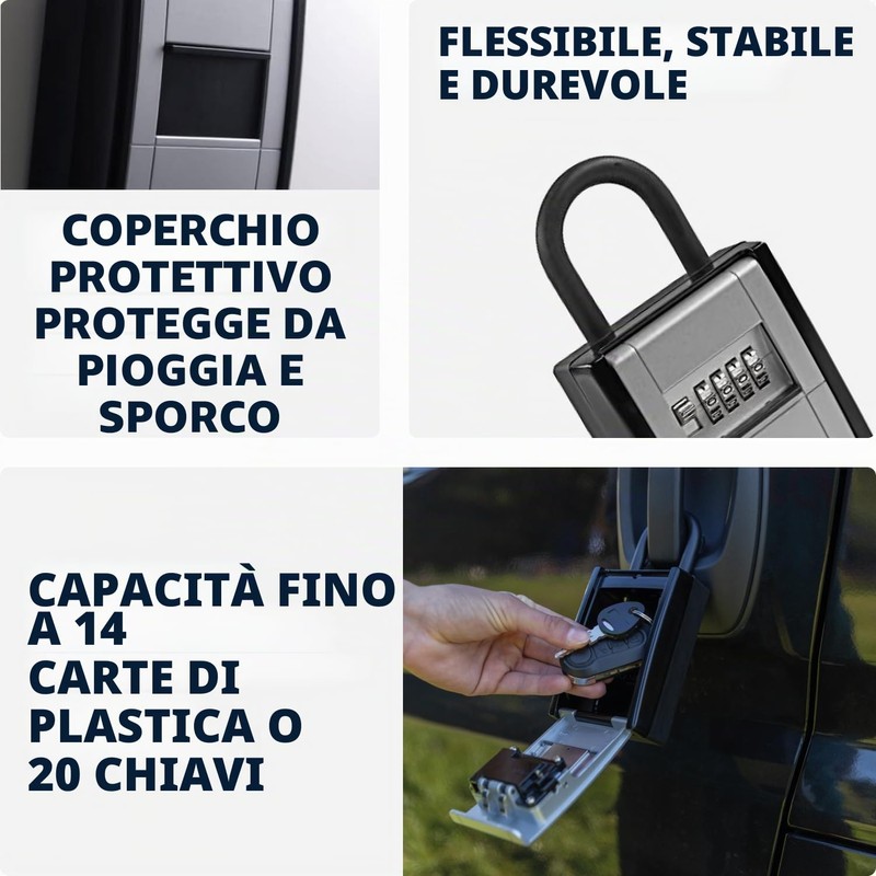 ABUS KeyGarage 797 - Cassetta per Chiavi con Gancio per