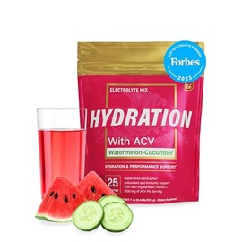 Essential Elements Hydration Packets - Watermelon Cucumber Pack - Sugar Free Electrolytes Powder Packets - 25 Stick Packs of Electrolytes Powder No Su