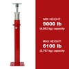 2 PCS Adjustable House Jacks Post for Leveling, 19"- 36"(1'7"-3')