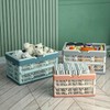 ZANZER Collapsible Storage Crate - 9L Foldable Handle Crate Storage