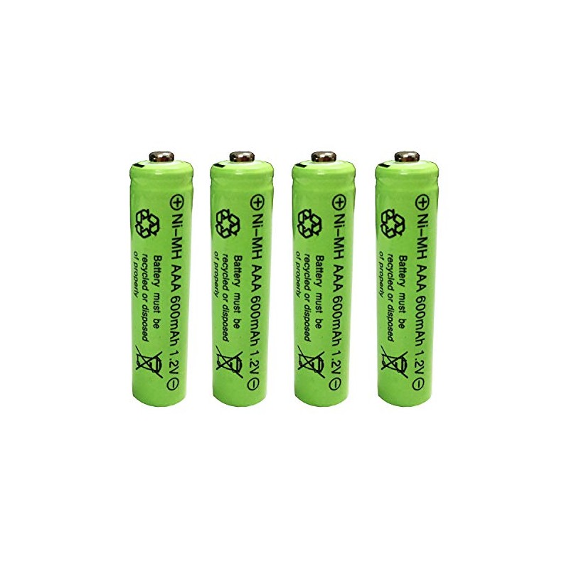 GSUIVEER Ni-mh AAA 600mAh 1.2V Triple A Rechargeable Batteries for