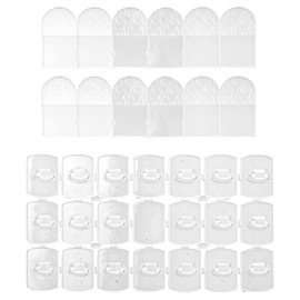 100Pcs Clear Mini Light Clips 120Pcs Adhesive Strips Wire Hooks Wall Clips