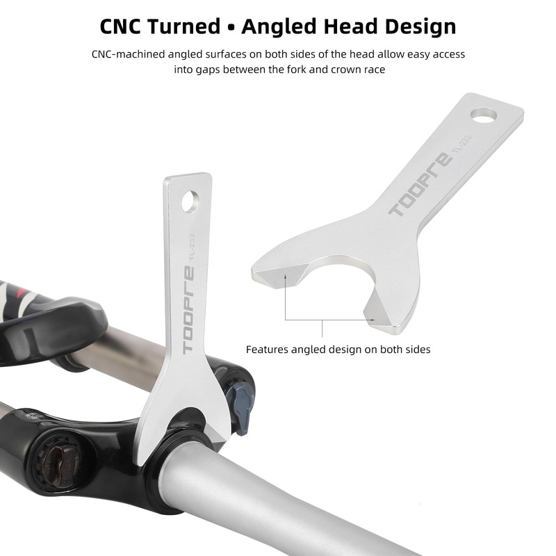 GegonC Bicycle Headset Crown Race Remover, 304 Stainless Steel Fork