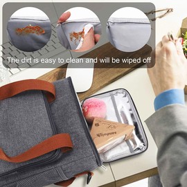 FAVORTALK Lunch Bags Small Cool Bag for Lunch Insulated Lunch Box Reusable Lunch Tote Soft Bag for Work School Picnic Travel - 11906