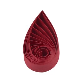 ODETOJOY Quilling Paper Strips 3mm Paper Quilling Set 120pcs Quilling Strips 1/8inch Crimson Single Color Star Origami Paper DIY Hand Crafts (Auburn)