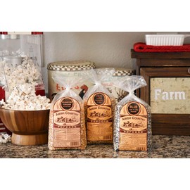 Amish Country Popcorn | 3 - 2 lb Bags | 2 lbs Mushroom - 2 lbs Extra Large Caramel Type - 2 lbs Blue Popcorn Kernels | Old Fashioned with Recipe Guide (3 - 2 lb Bags)
