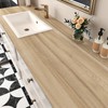 Wallercity Brown/Yellow Oak Wood Contact Paper Peel and Stick Countertops