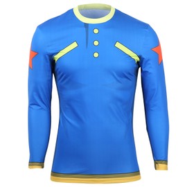 Adult Kid Cartoon Printing Cosplay Costume Children Fitness Clothes Long sleeved T shirt(XXL )