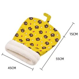 Aimery Cat Sleeping Bag for Indoor Cats, 360° Wrap Self Warm Winter Cat Sleeping Bag, 17.7 * 21.7 inches, Suitable for Cats Under 7.5 kg, Soft Fluffy Washable Calming Pet Bed Cave (Blue)