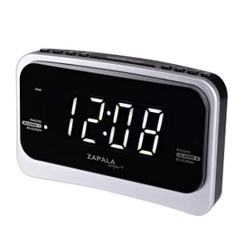 ZAPALA expert Alarm Clock Radio for Bedroom, 2 Alarms Big LED Display Plug in Simple Basic Digital FM Clock Radio with USB Charging Port, Adjustable Volume, Dimmable, Snooze for Deep Sleepers Kids