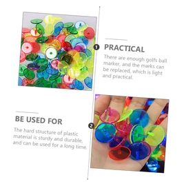 SUPVOX Golf Ball Markers 100pcs Plastic Markers for Golf Course Tool Random Color