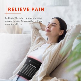 Red Light Therapy Belt for Body Comfort - APP-Controlled Wearable Dual Power Modes, Ideal for Women (Black4)