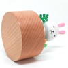 LILYXIN Christmas Decor Rabbit Music Box, Bunny Wooden Mechanical Musical