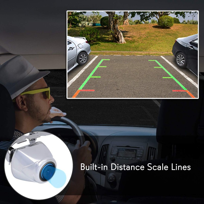 Pyle Car Rearview Backup Camera - Compact, Night Vision Illumination,
