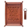 INNObeta Son in Law Gifts Valet Tray from Dad, Mom,