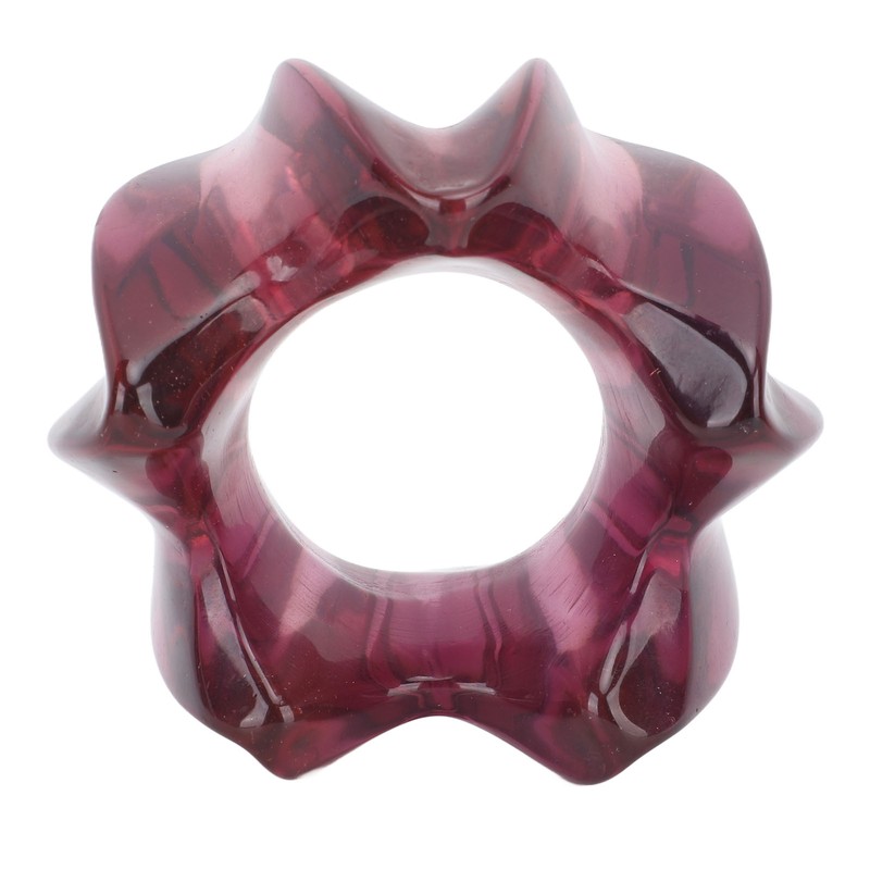 Resin Massage Ring Lotus Shaped Reduce Muscle Fatigue Facial Gua