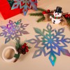 24 Pcs Winter Christmas Hanging Snowflake Decorations, 12PCS Hanging 3D