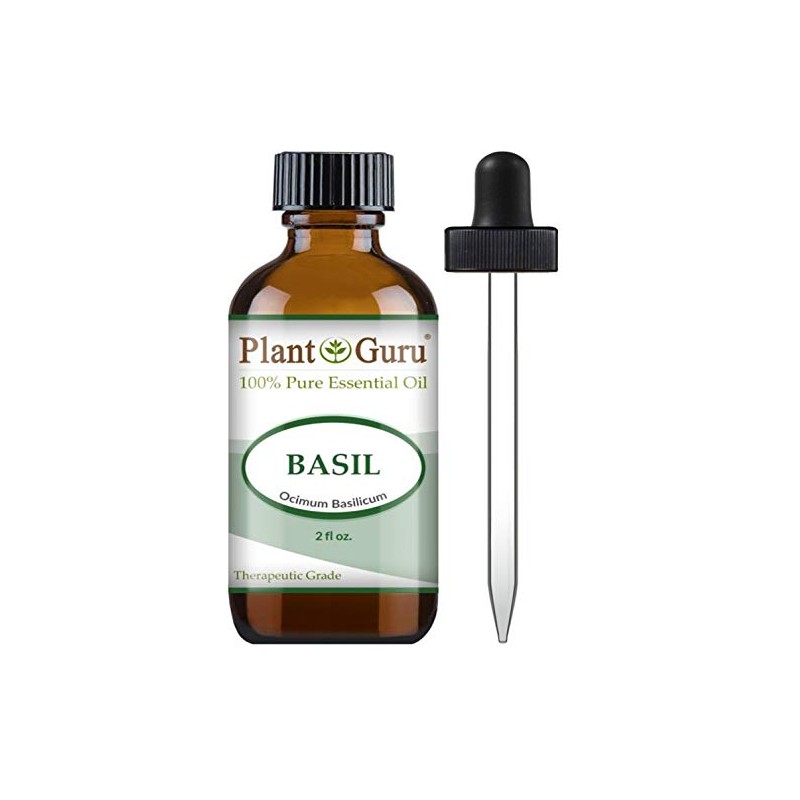 Basil Essential Oil 2 oz 100% Pure Undiluted Therapeutic Grade.