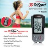 Realalt 3DTriSport 3D Pedometer, Accurate Step Counter with Clip and