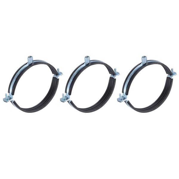 uxcell 3 Pcs Split Ring Pipe Hanger, 140mm/5.5inch Adjustable Pipe