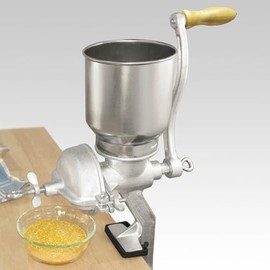 HAWOK Cast Iron Grain Grinder, Maual Coffee Grinder with Large Hopper