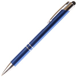 Lanier G2 Pen Stylus, Ballpoint Pen 2-in-1 Stylus Retractable Ballpoint Pen with Stylus Tip for Touch Screens, Schmidt P900 Medium Point 0.7mm, Black Ink (Blue)