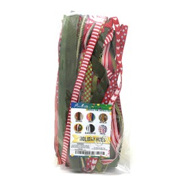 Christmas Ribbon for Crafts Holiday Ribbon for Gift Wrapping Holiday Ribbon Fabric Scraps Gift Ribbon for Gift Wrapping Fabric Ribbon Satin Ribbon Fringe Trim Grosgrain Ribbon Approx 30 Yd