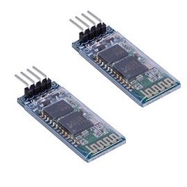 HiLetgo 2pcs HC-06 RS232 4 Pin Wireless Bluetooth Serial RF Transceiver Module Bi-Directional Serial Channel Slave Mode for Arduino