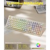 SOLAKAKA KI99 Pro 96% Wireless Gaming Keyboard, RGB Creamy Keyboardw