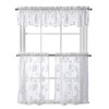 Curtainworks Sibella Lace Kitchen Curtain Window, Rod Pocket, 14 in