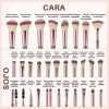 Brochas De Maquillaje Professional,56 Piezas Set De Estuche