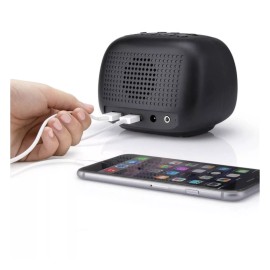 Capello Sleep & Charge Alarm Clock Dual USB Phone Charger AM/FM Radio CR22