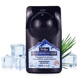 Liillya Aluminum Free Travel Size Deodorant for Women & Men, Odor Control Invisible Antiperspirant Native Deodorant, Paraben-Free, Vegan & Cruelty-Free, Gifts for Men Cedar Wood Scent 1.7oz