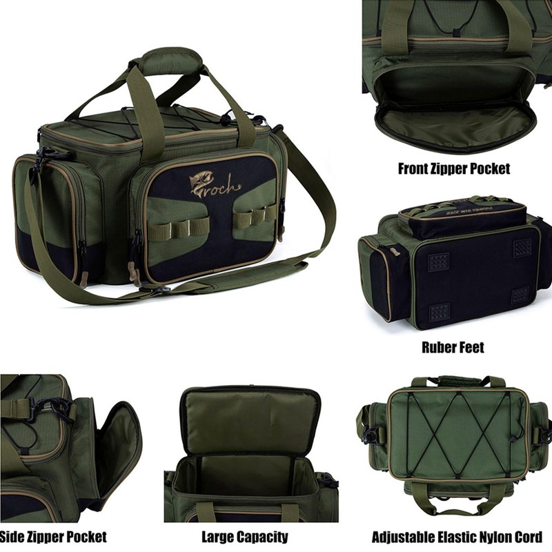 Fishing Tackle Bag for Fishing Accessories, Ideal for Shoulder or