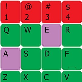 Learning English US Colored PC Keyboard Decals