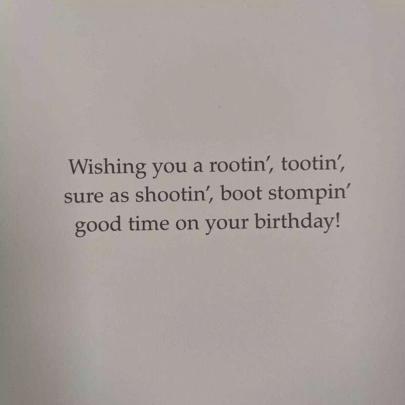 Leanin’ Tree Leaning Tree Birthday Card BDT7411 Lady Bronco Buster