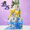 GIOLNIAY 2025 Graduation Wrapping Paper - Black & Gold Cap