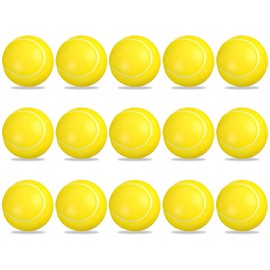 15 Pcs Sponge Ball, Foam Tennis Balls, Yellow Mini Foam Balls For Kids' Games Indoor Outdoor Sports Foam Tennis Balls For Kids Boys & Girls (Tennis)
