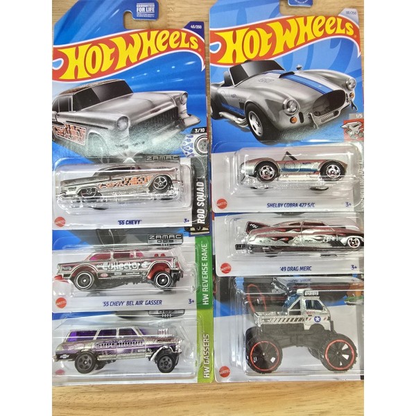 Hot Wheels Lot Of 6 Zamac 55 Gasser Nova Gasser