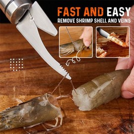 Multifunctional Shrimp Line Knife, Shrimp Peeler, Fish Scale Remover