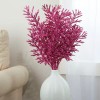 Factory Direct Craft Fuchsia Glitter Leaves Sprays | Set of