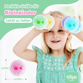 Hilph Children's Cooling Pads, Cooling Packs for Children, Reusable Small Round Cooling Pads, Ice Packs, Cooling Pads for bumps, fever, bruises, tooth or headaches, 2.5 x 2.5 inches (6 pieces)