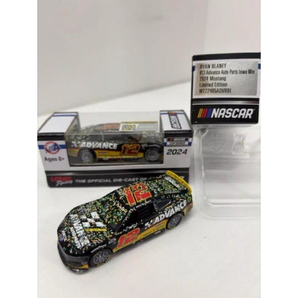 Lionel NASCAR 2024 RYAN BLANEY #12 IOWA WIN ADVANCE AUTO