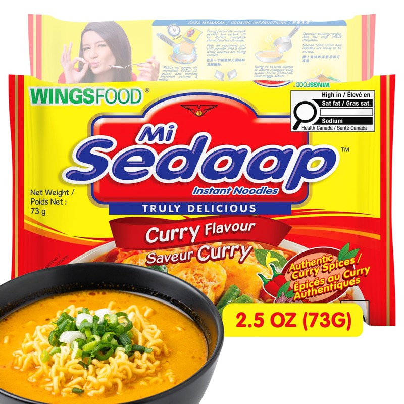 Curry Flavor Instant Noodles (Pack of 5) — Mi Sedaap