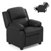 HONEY JOY Kids Recliner, 2-in-1 Toddler Lounge Chair with Armrest